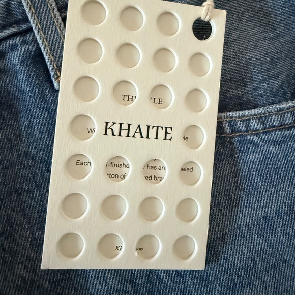 KHAITE Light Blue Straight Leg Jeans - Picture 3 of 7